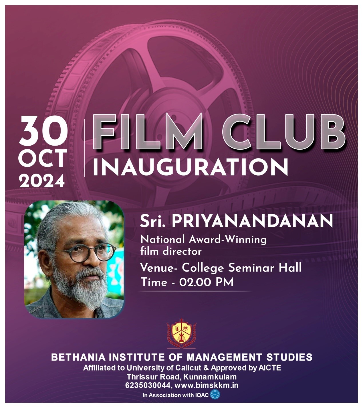 FILM CLUB INAUGURATION 2024-2025