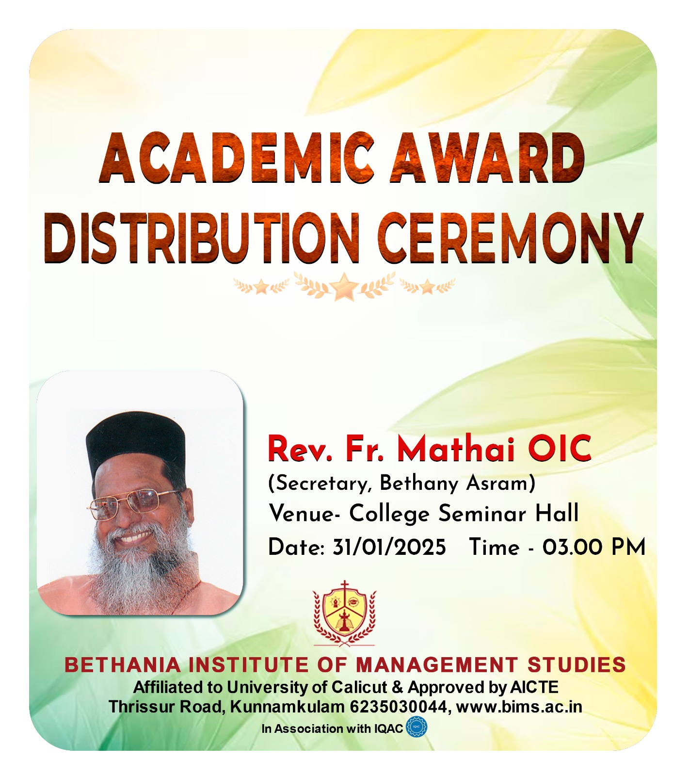 ACADEMIC AWARD DISTRIBUTION CEREMONY 